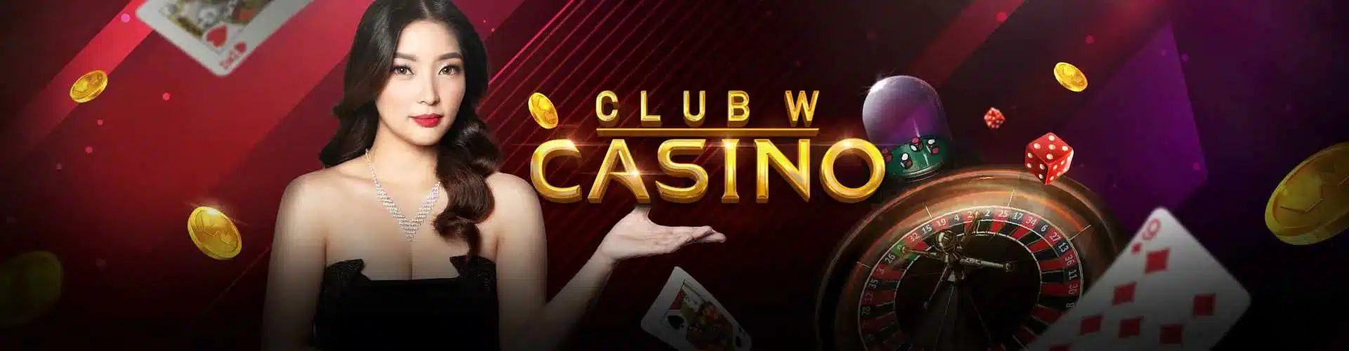 Banner sảnh casino của nhà cái WI88
