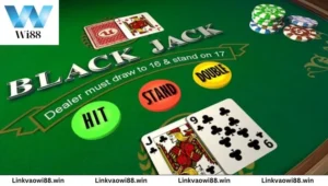 Trải nghiệm game bài trực tuyến Blackjack cực đỉnh tại Wi88